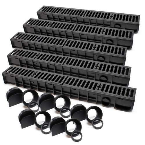 Caniveau 5x1m grille - 5x1m,